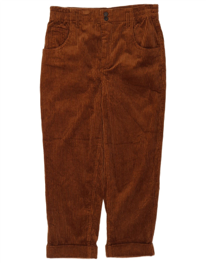 Pantaloni corti in velluto a coste Zara da donna medi W28 L24 Marrone