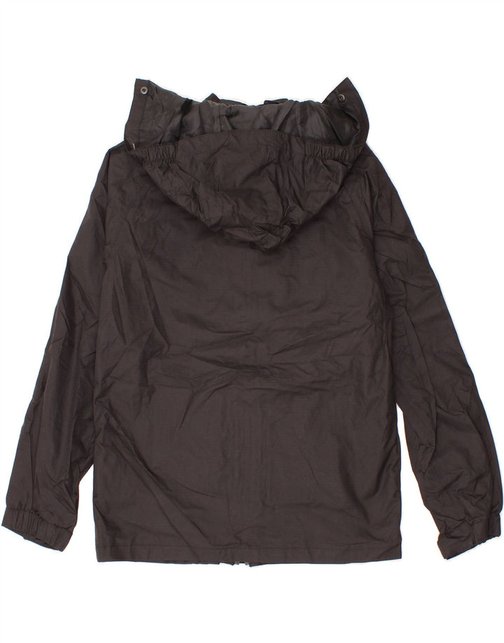 MOUNTAIN WAREHOUSE Boys Hooded Windbreaker Jacket 12-13 Years Black Vintage Mountain Warehouse and Second-Hand Mountain Warehouse from Messina Hembry 