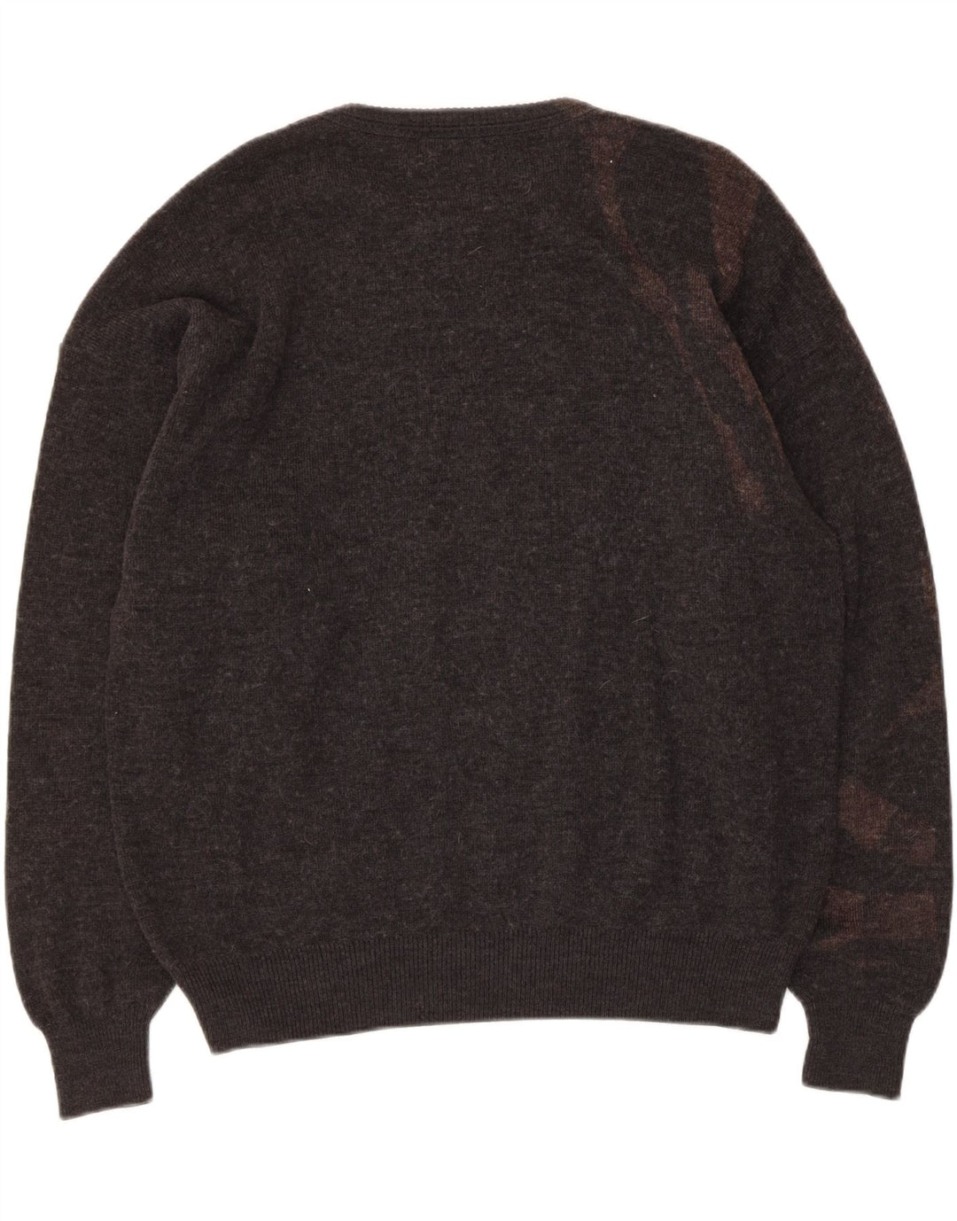 Croft & Barrow Maglione da uomo girocollo grande grigio a rombi/diamante
