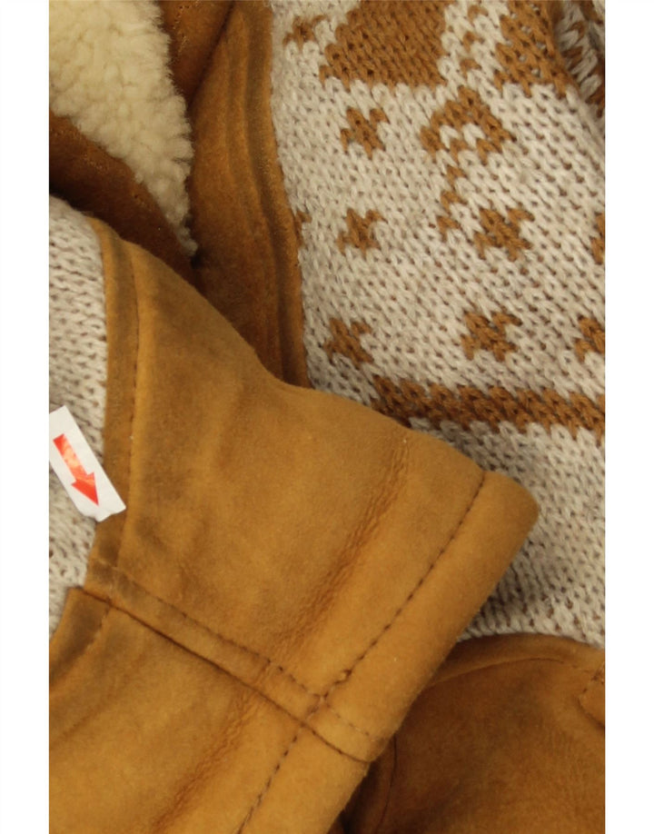 Giacca oversize da donna vintage EU 46 XL Beige Argyle/Diamante