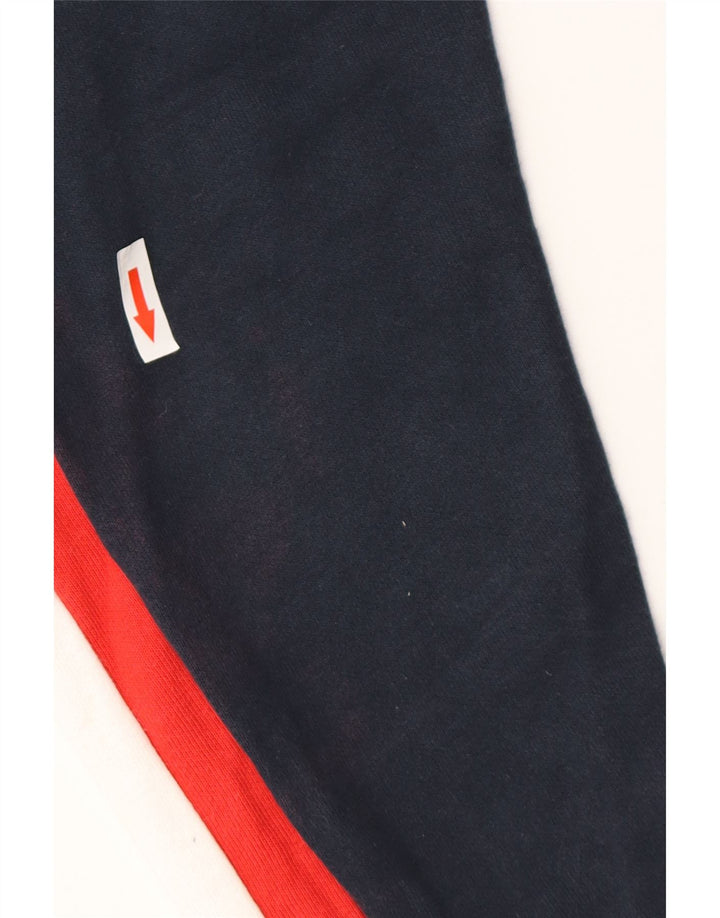 CHAMPION Giacca da tuta da uomo piccola in cotone color block blu navy