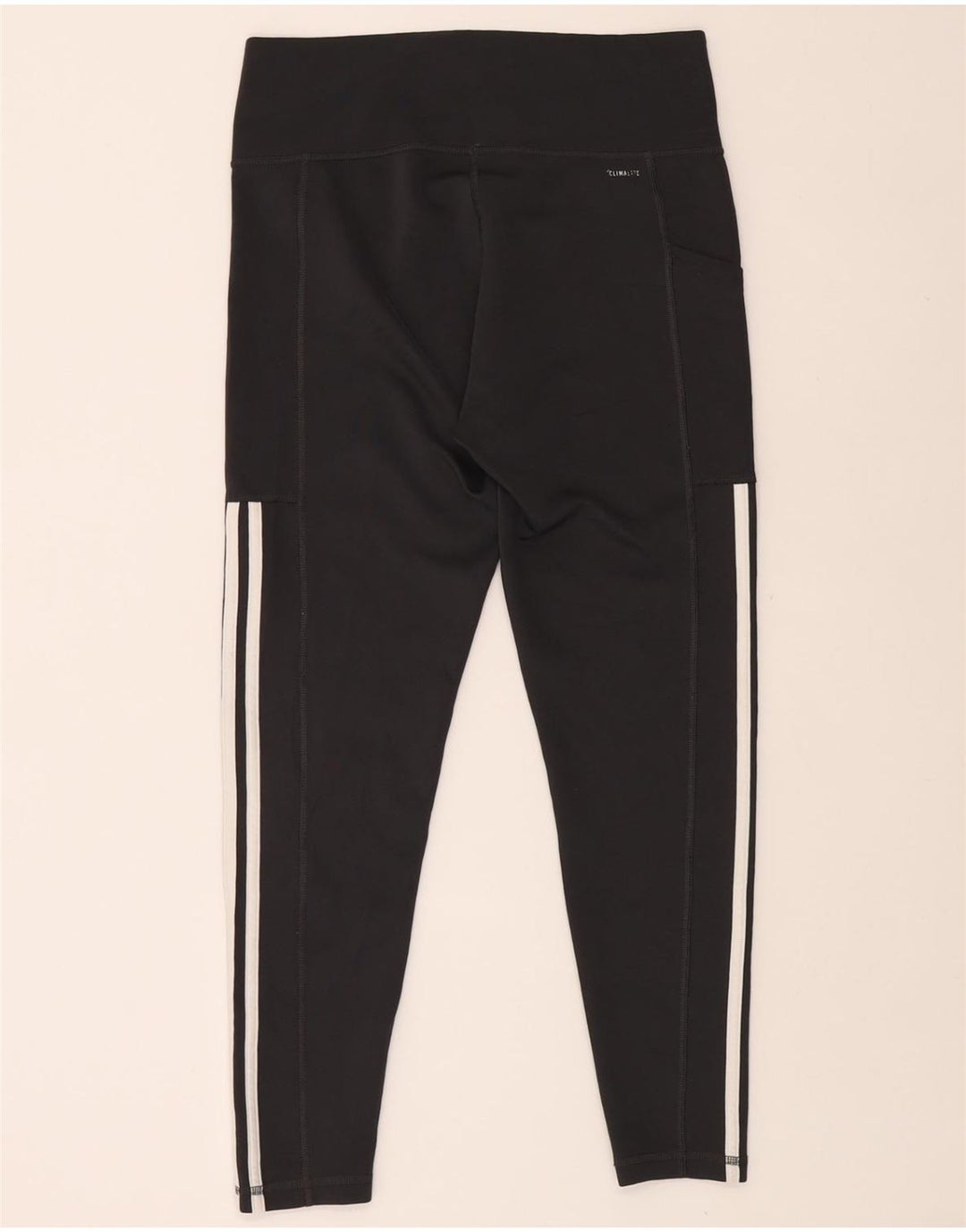 ADIDAS Womens Climalite Leggings UK 16/18 Large  Black Polyester Vintage Adidas and Second-Hand Adidas from Messina Hembry 