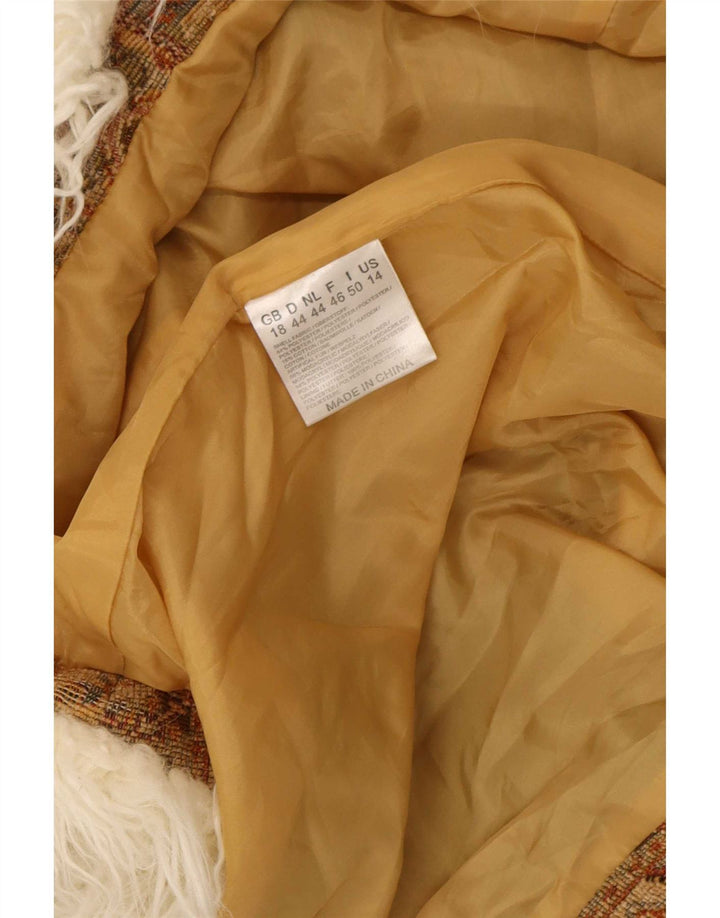 Soprabito da donna Joe Browns UK 18 XL Poliestere geometrico marrone