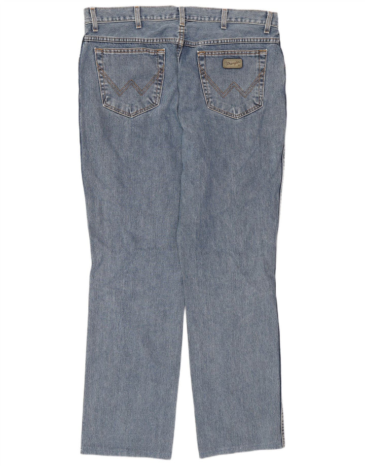 Jeans dritti da uomo Wrangler W36 L32 cotone blu classico