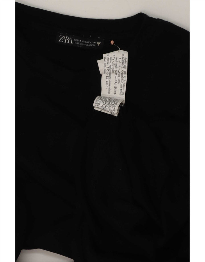 Body Zara da donna UK 12 medio cotone nero