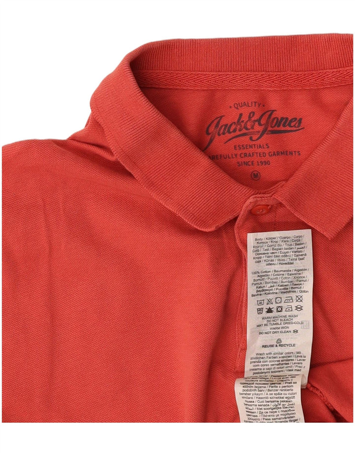Polo da uomo JACK & JONES in cotone rosa medio