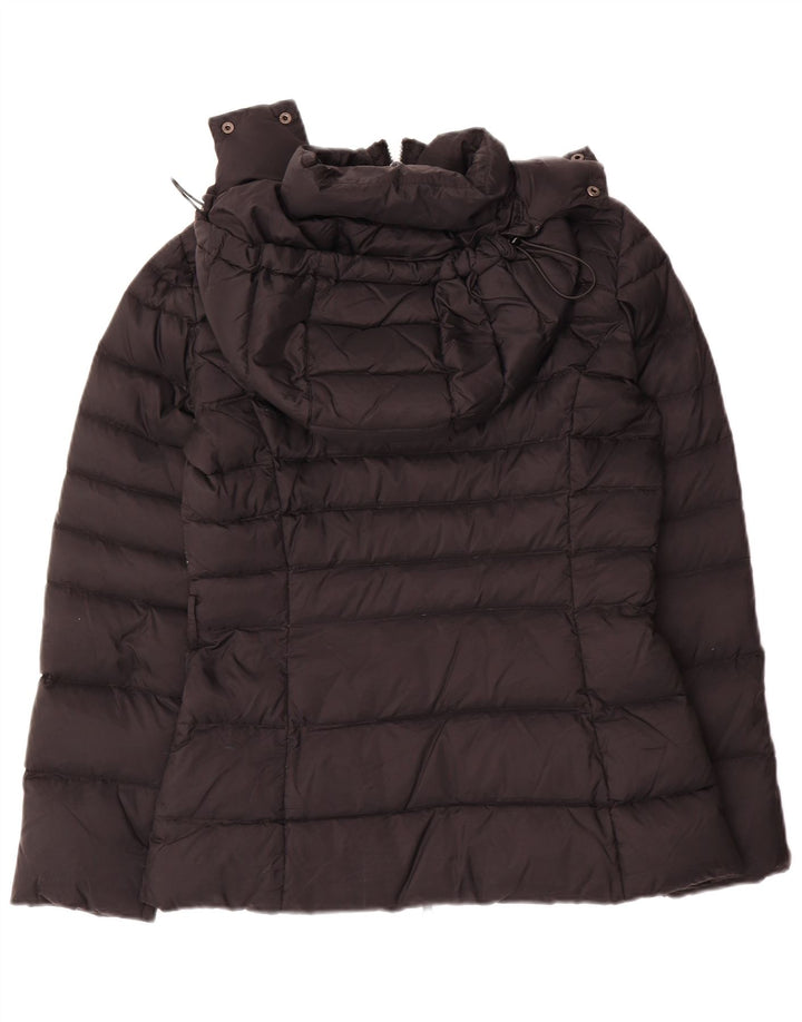 Benetton Giacca imbottita con cappuccio da donna IT 42 Medium Nero