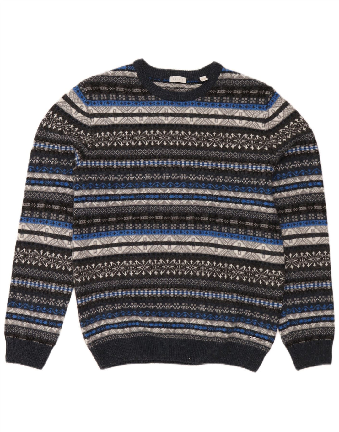Maglione da uomo girocollo Esprit maglione medio multicolore Fair Isle