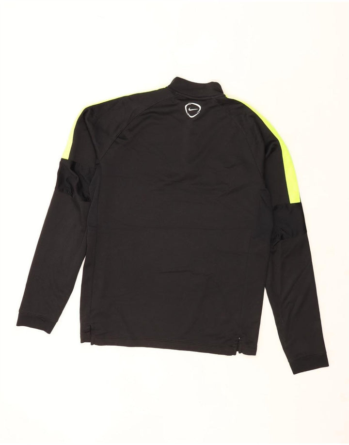 Maglia da tuta Nike Dri Fit con collo e zip da uomo, color block medio nero