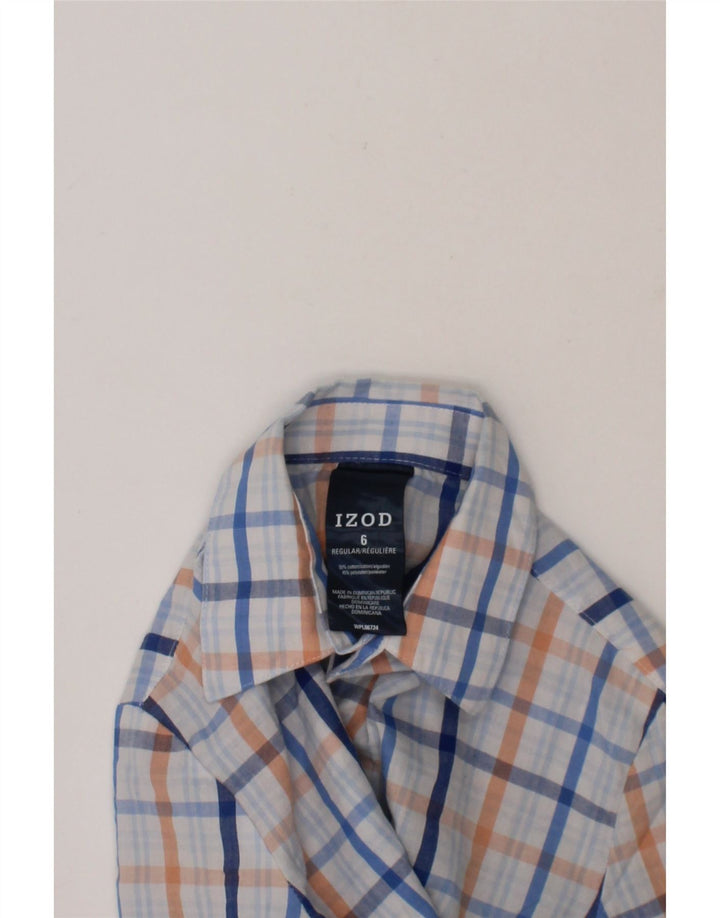 IZOD Boys Regular Shirt 5-6 Years Blue Check Cotton Vintage Izod and Second-Hand Izod from Messina Hembry 