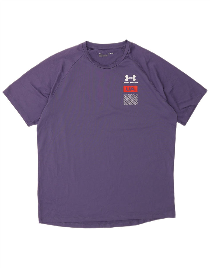 Maglietta grafica da uomo Under Armour Top grande viola
