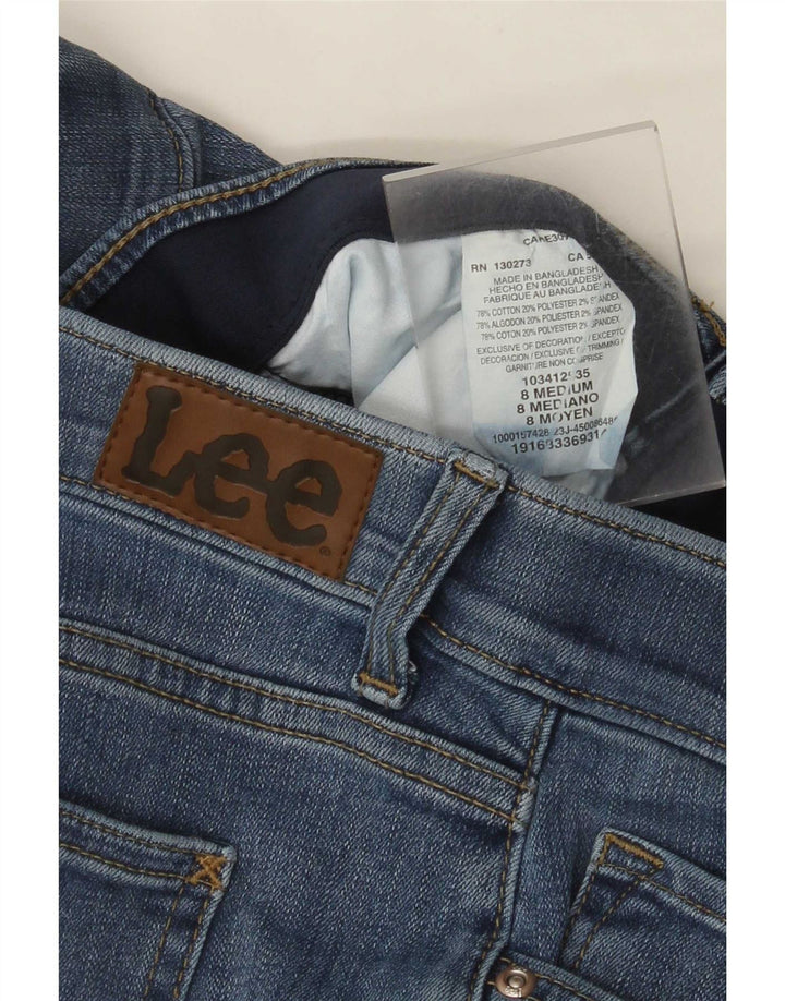 Jeans dritti Lee da donna a vita media, vestibilità regolare, US 8 medi W30 L30 blu