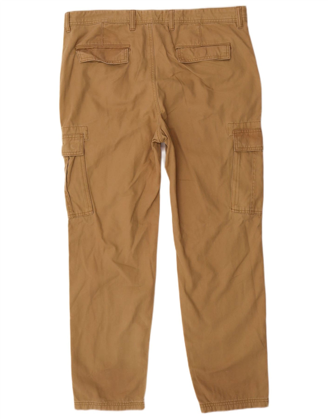 Pantaloni cargo dritti da uomo Marks & Spencer W38 L31 cotone marrone