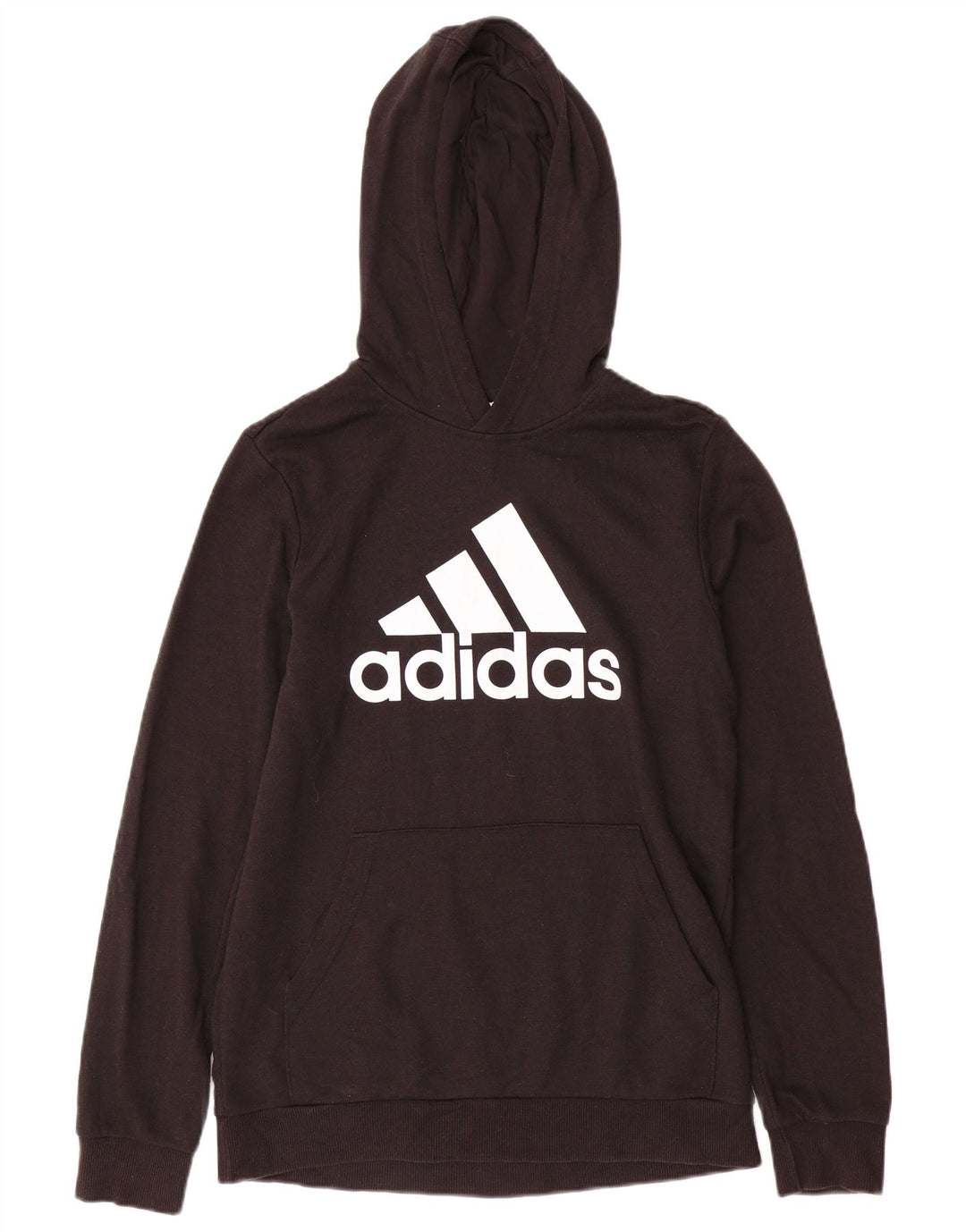 Maglione con cappuccio grafico ADIDAS da bambino 15-16 anni in cotone nero