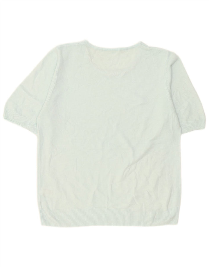 Maglione maglione con scollo a barca da donna Marks & Spencer UK 16 grande blu