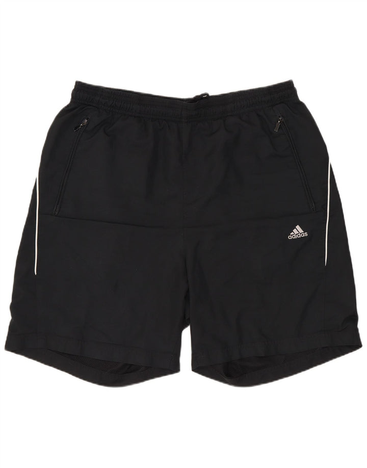 Pantaloncini sportivi da uomo ADIDAS medio nero in poliestere