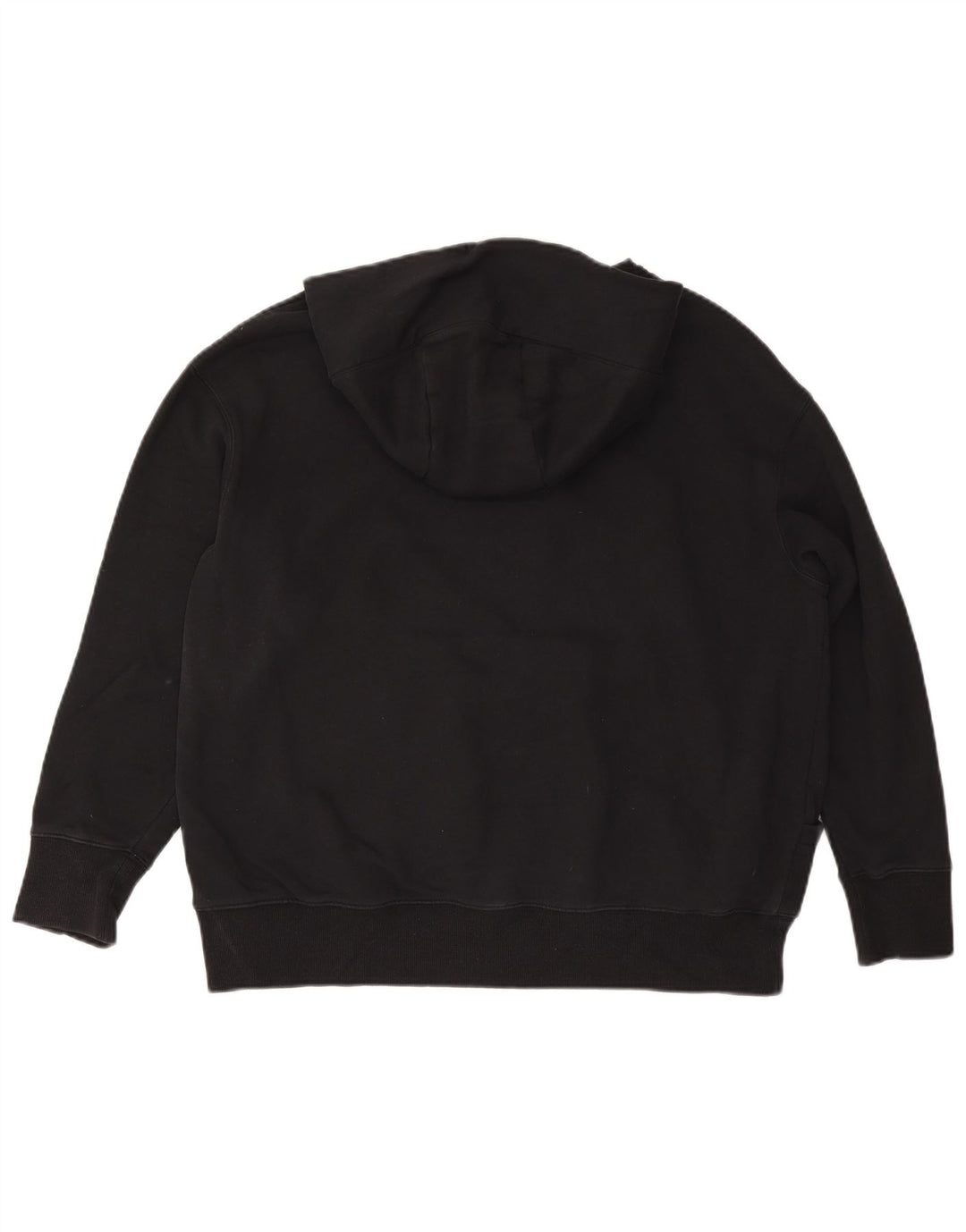 Felpa con cappuccio oversize da donna Nike UK 14 cotone medio nero