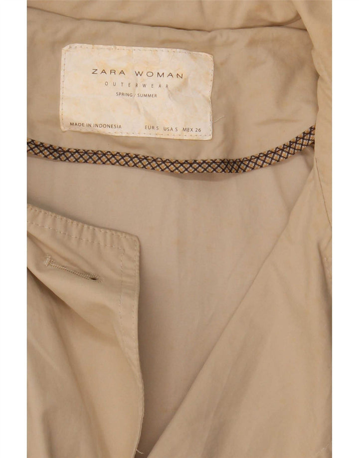 Trench oversize da donna Zara UK 10 piccolo Beige