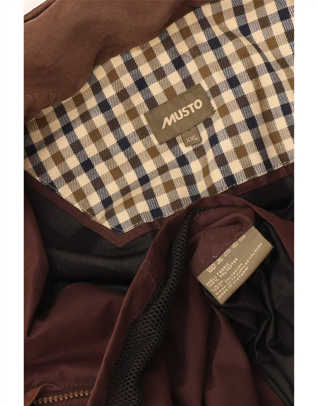 Cappotto giacca a vento da uomo Musto UK 44 2XL Poliestere marrone