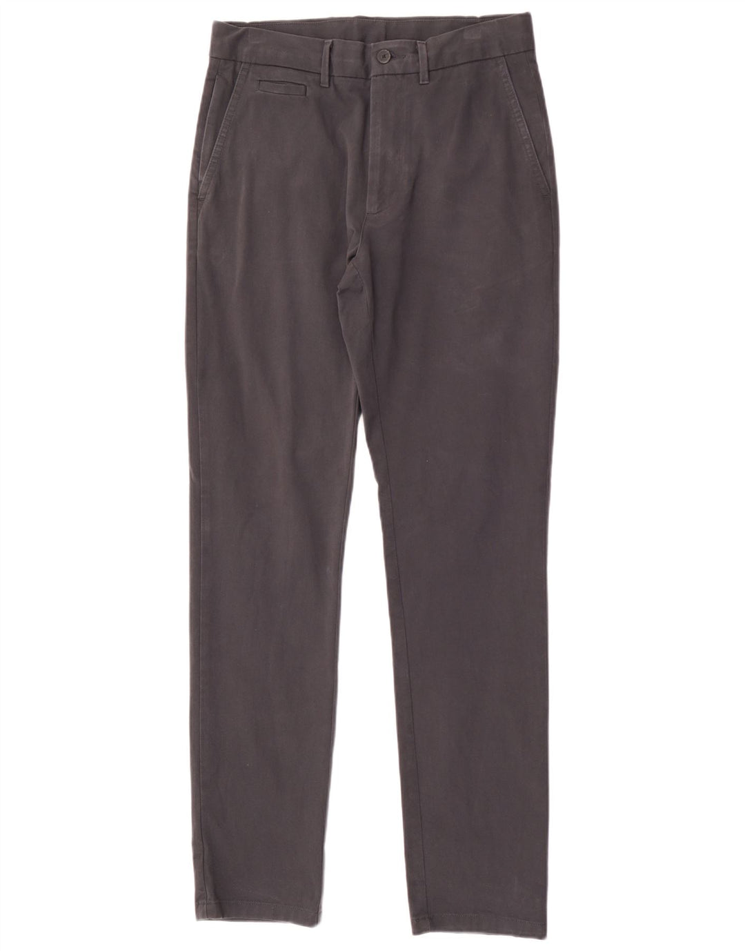 Pantaloni chino slim da uomo Marks & Spencer W30 L33 cotone grigio