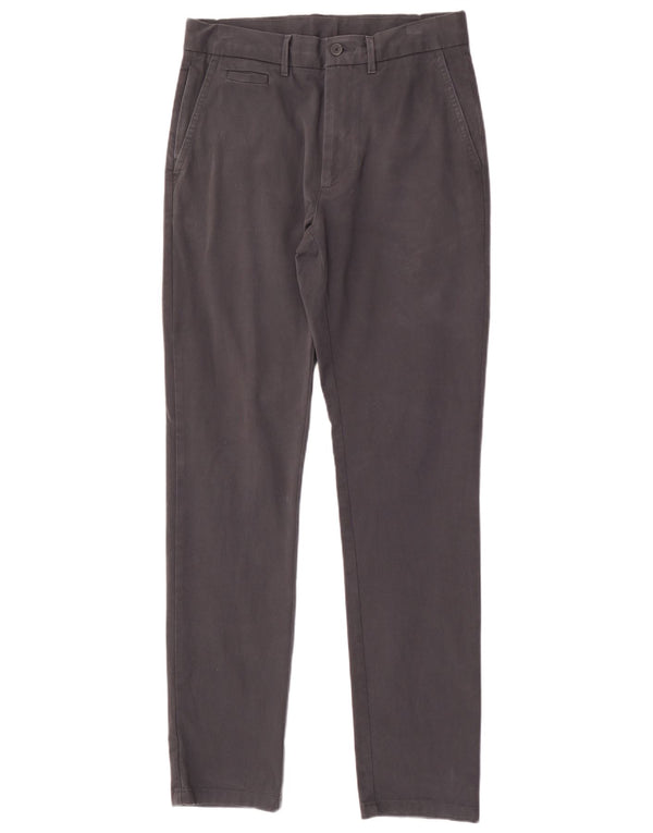 Pantaloni chino slim da uomo Marks & Spencer W30 L33 cotone grigio