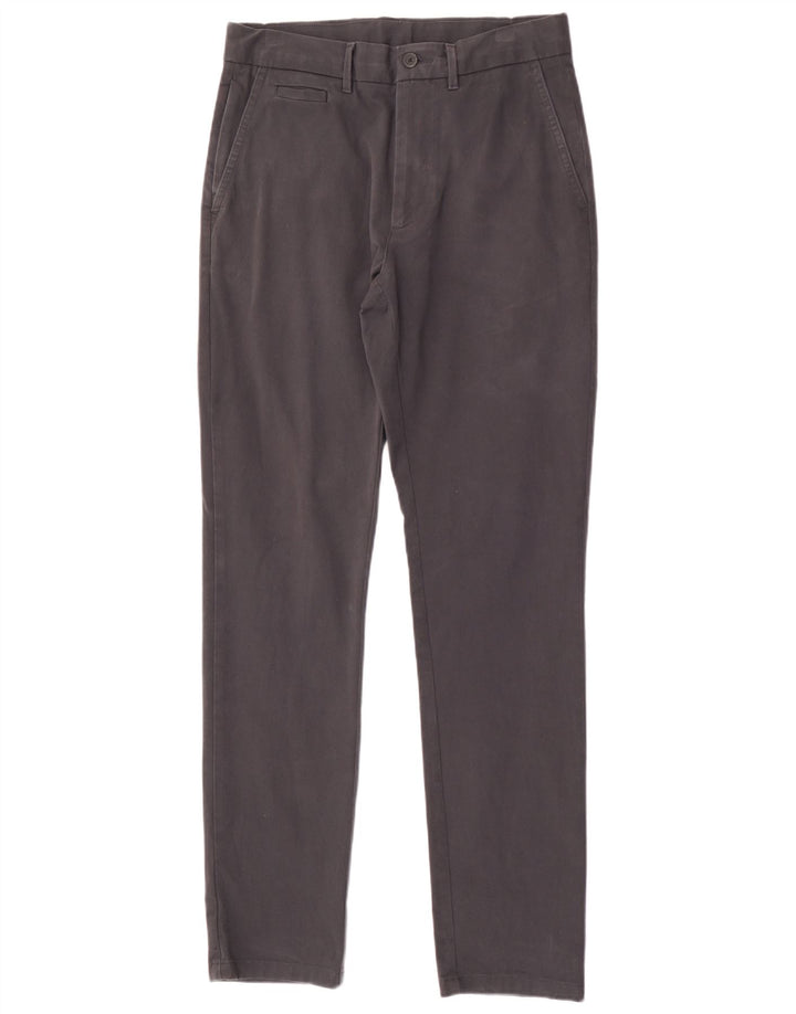 Pantaloni chino slim da uomo Marks & Spencer W30 L33 cotone grigio