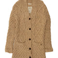 MAISON SCOTCH Maglione cardigan lavorato a mano da donna US 4 Small Beige