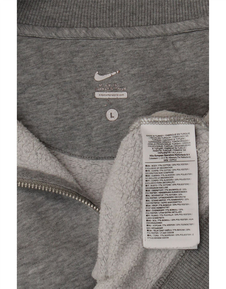 Giacca da tuta da uomo NIKE, giacca grande, in cotone chiazzato grigio