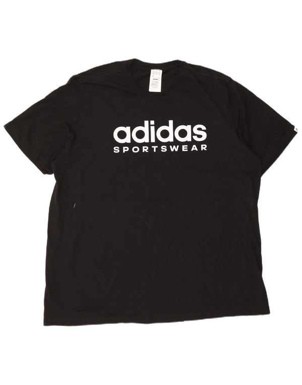 T-shirt grafica da uomo Adidas Top 2XL cotone nero