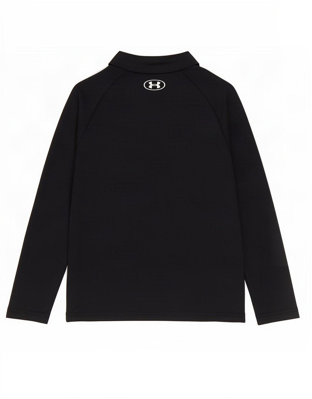 Top della tuta da ginnastica Under Armour da ragazzo con zip e collo 6-7 anni XS nera