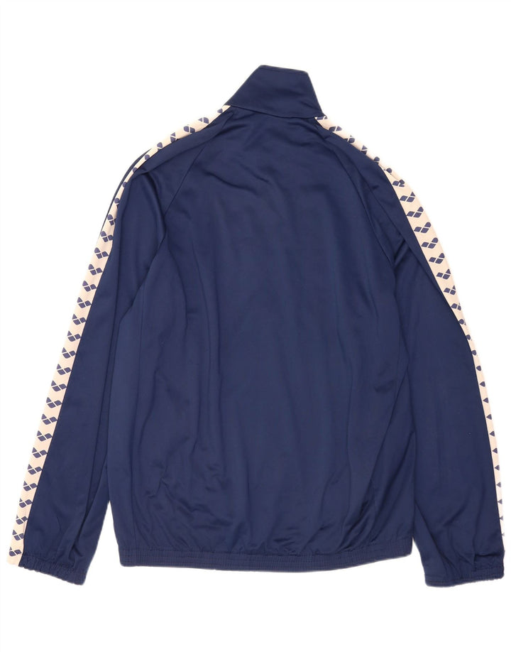 Giacca da ginnastica grafica da uomo Arena XL Colorblock blu navy