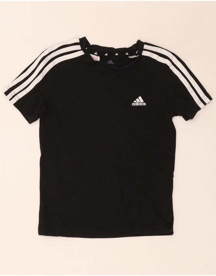 T-shirt Adidas da ragazzo Top 7-8 anni in cotone nero