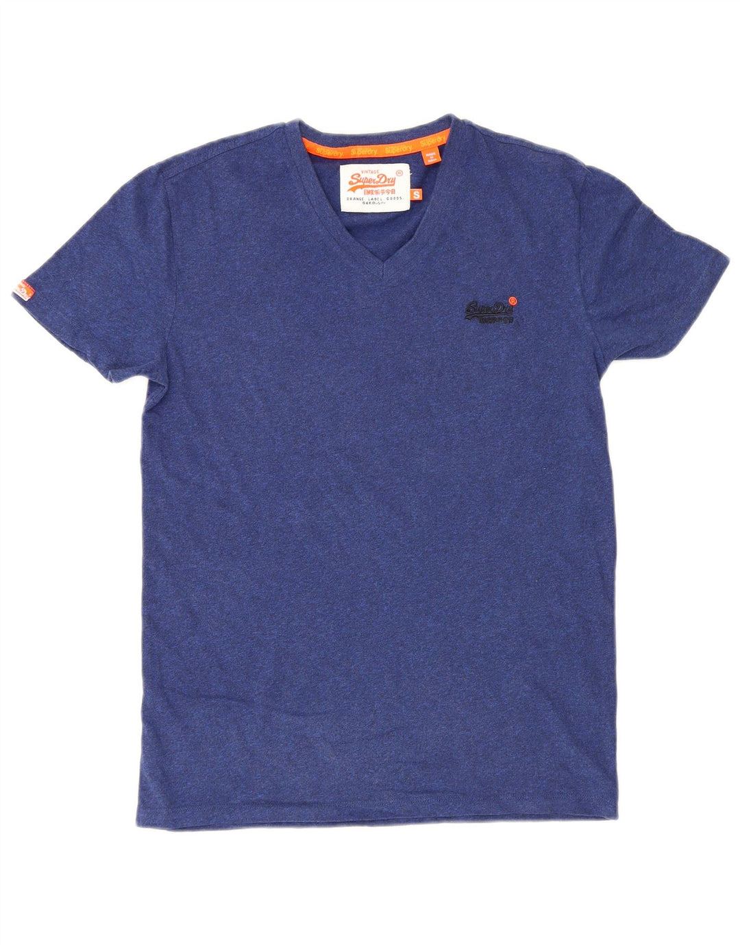 T-shirt da uomo Superdry Top Small in cotone blu navy