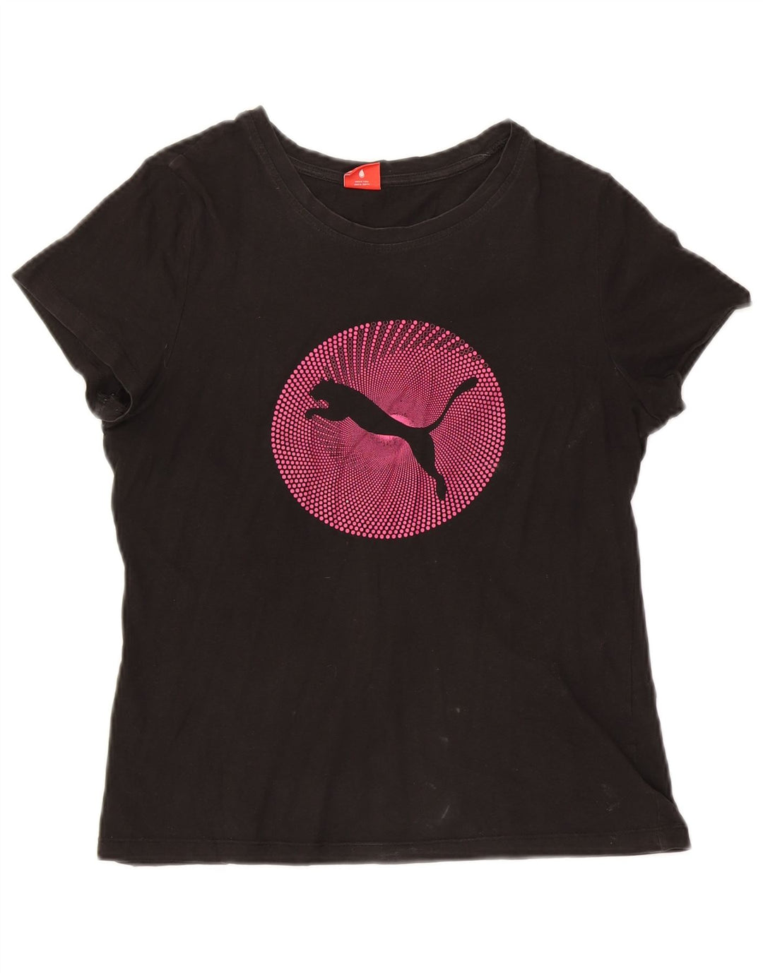 T-shirt grafica da donna Puma UK 12 media nera