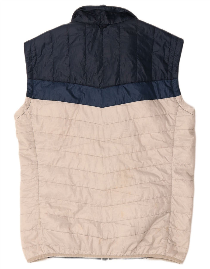 Gilet imbottito da uomo Timberland UK 38 poliestere color block bianco medio