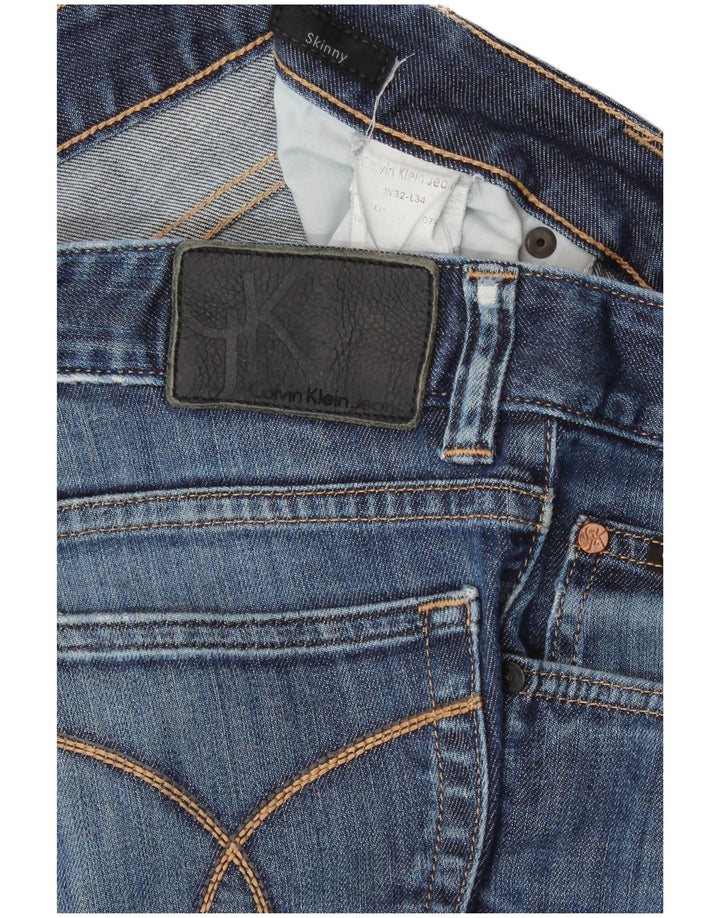 Jeans skinny da uomo Calvin Klein W32 L30 Blu