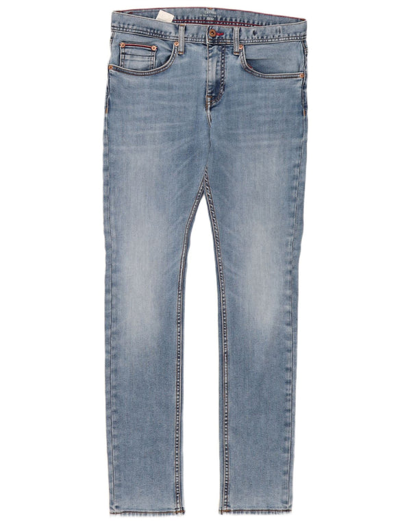 Jeans skinny Layton da uomo Tommy Hilfiger W32 L32 cotone blu