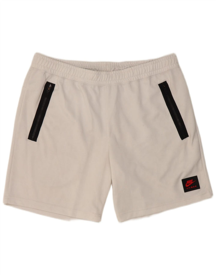 Pantaloncini sportivi da uomo Nike 2XL poliestere bianco