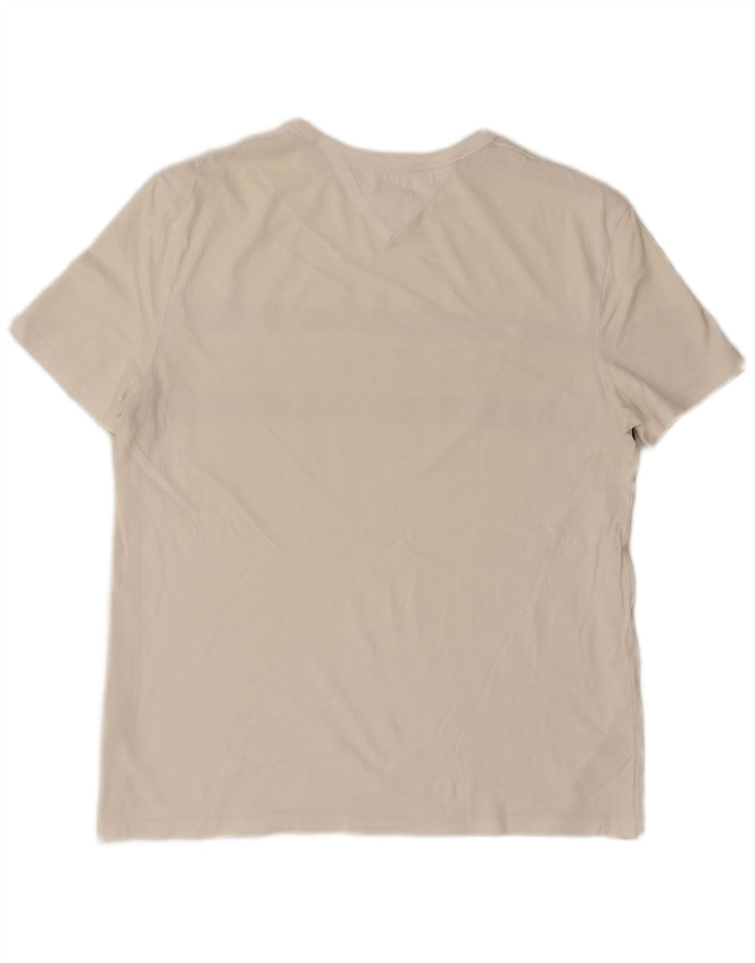 T-shirt grafica da uomo Tommy Hilfiger Top in cotone color block bianco medio