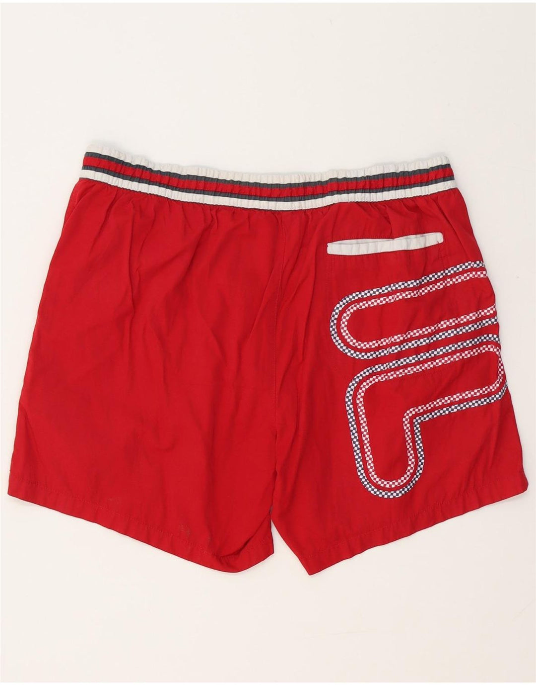 Pantaloncini da bagno grafici da donna FILA UK 18 XL poliestere rosso