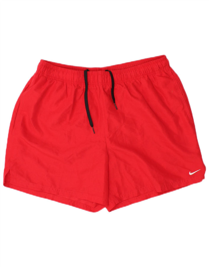 Pantaloncini sportivi da uomo NIKE grandi rossi in poliestere