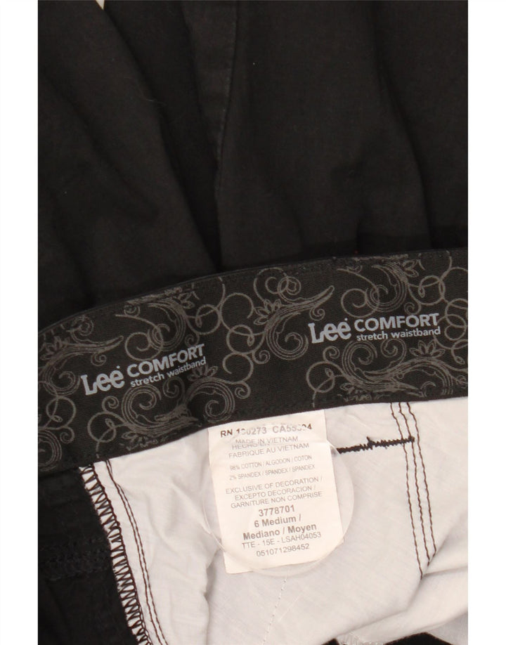 Pantaloncini chino da donna LEE US 6 medi W30 cotone nero