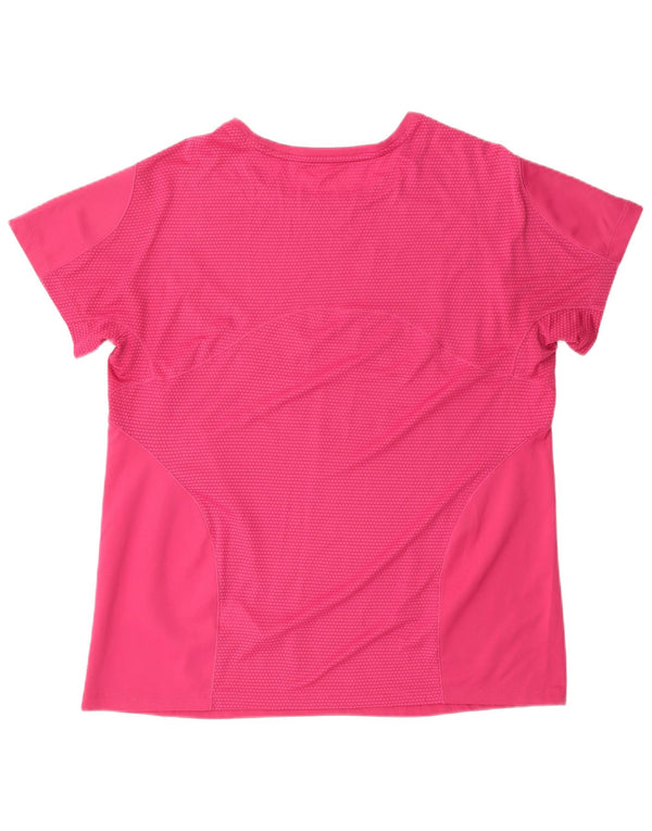 Maglietta da donna Adidas Top UK 18 XL poliestere rosa