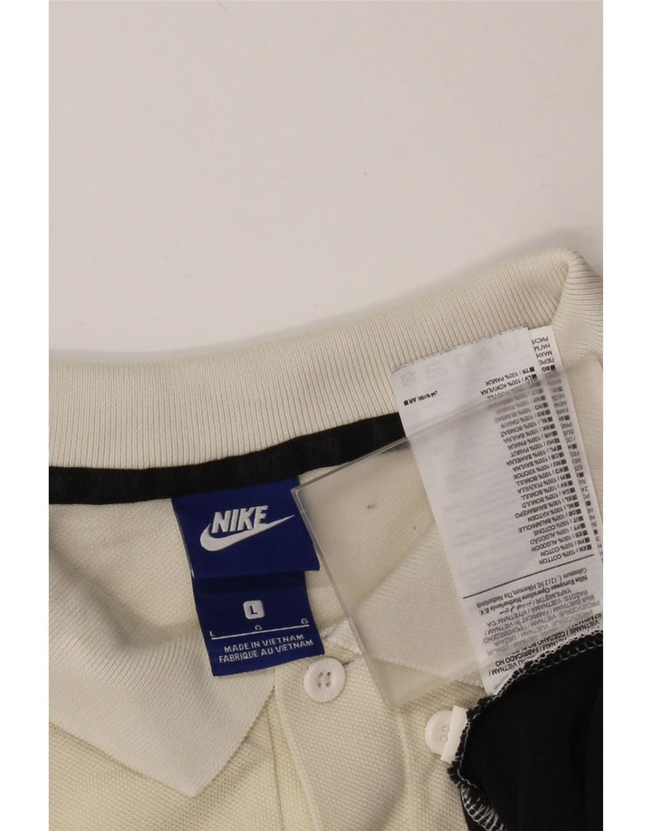 Polo NIKE da uomo grande in cotone color block multicolore