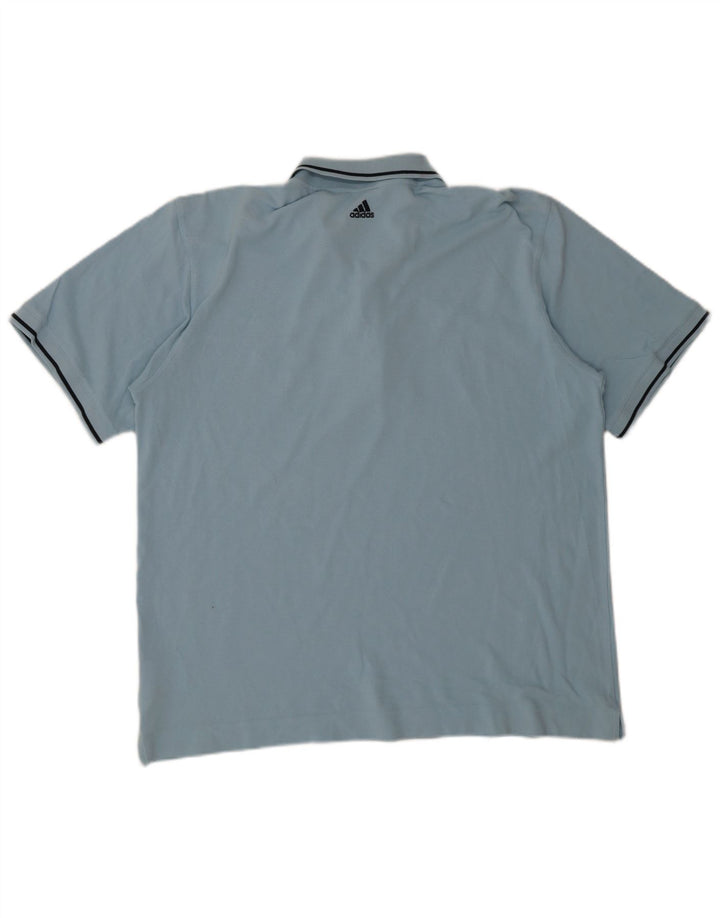 Polo Adidas da uomo 2XL in cotone blu