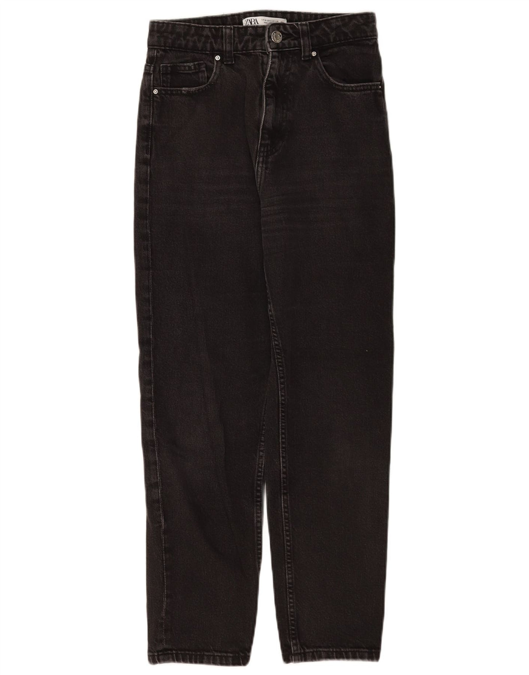 Jeans dritti da donna Zara EU 36 XS W26 L26 Nero