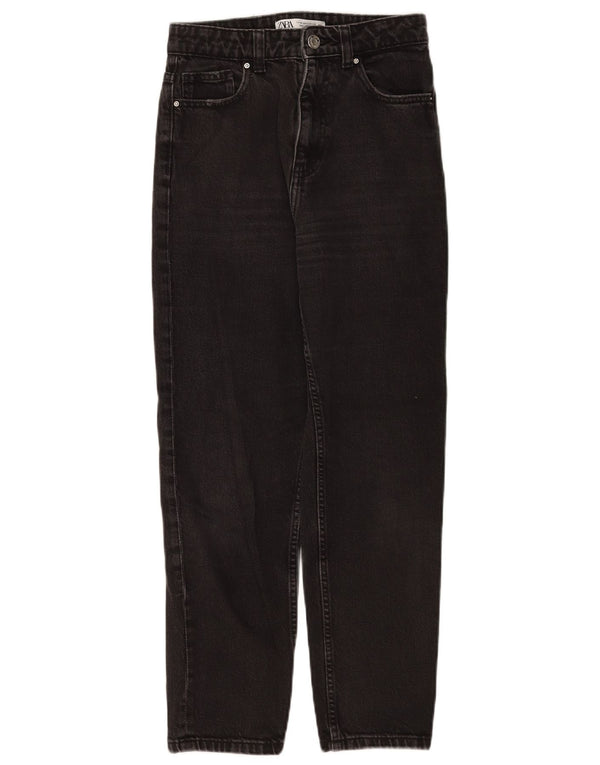 Jeans dritti da donna Zara EU 36 XS W26 L26 Nero
