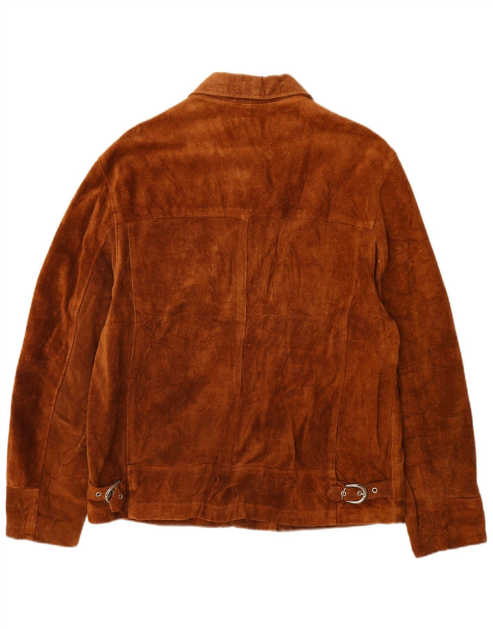 Giacca da uomo in pelle scamosciata PACIFIC AIR FORCES IT 52 XL in pelle marrone