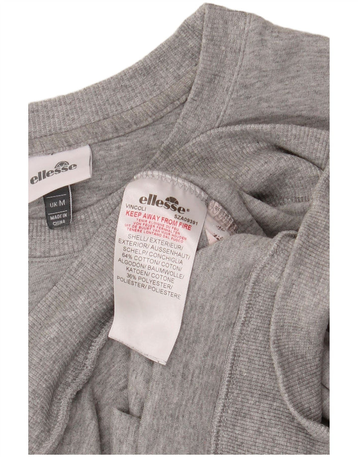 ELLESSE Felpa grafica da uomo in cotone grigio medio
