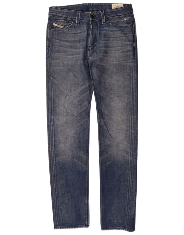 Jeans uomo Diesel Keever affusolati W31 L34 cotone blu